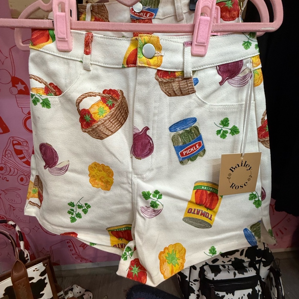 Bailey Rose Vegetable Print Shorts